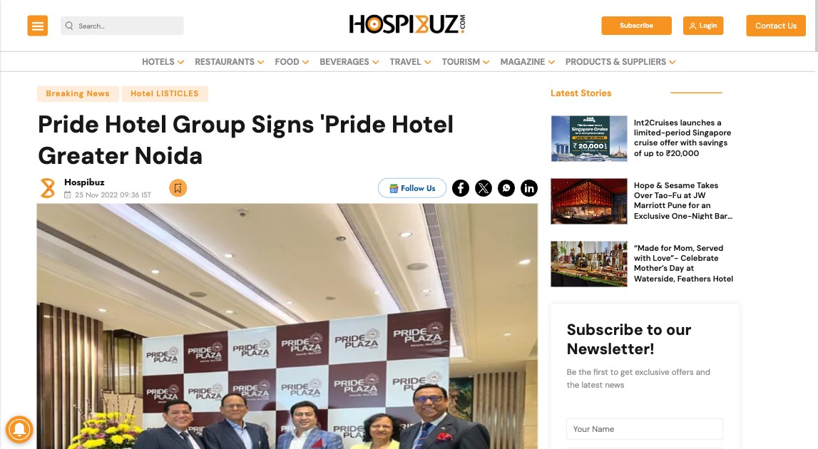 HospiBuz article screenshot
